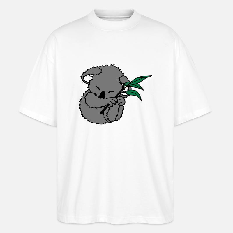 Koala - Stanley/Stella Oversized Unisex Bio T-Shirt Blaster 2.0 - Weiß