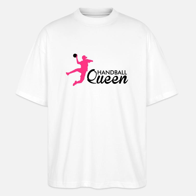 handball queen - Stanley/Stella Oversized Unisex Bio T-Shirt Blaster 2.0 - Weiß