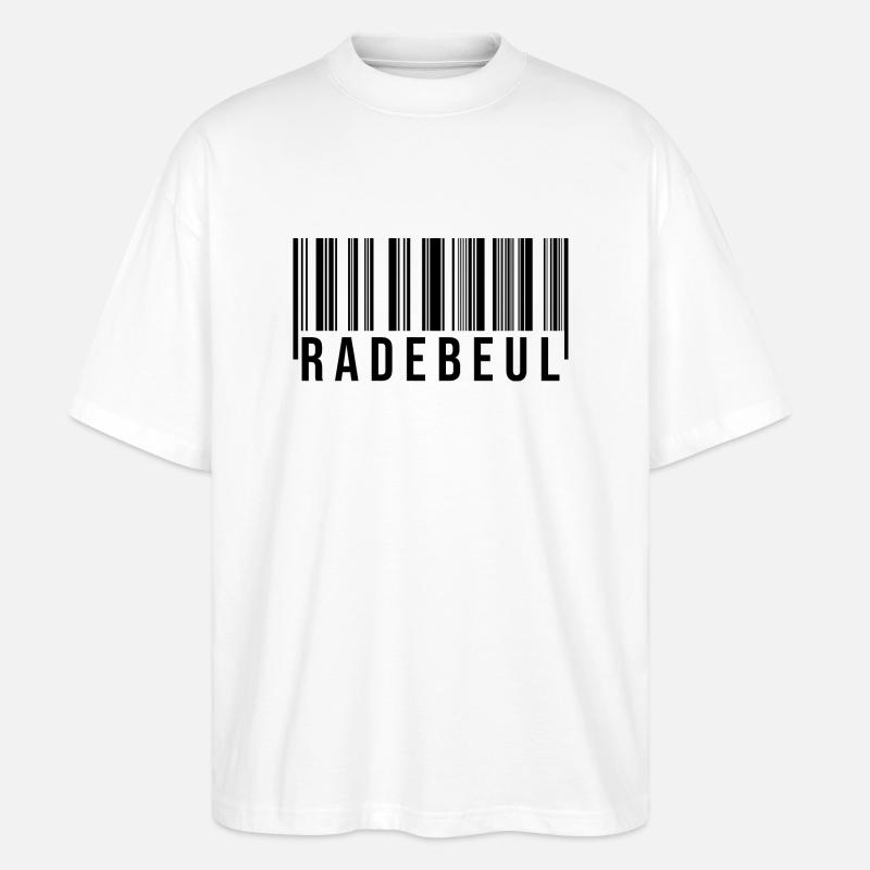 Radebeul Strichcode - Stanley/Stella Oversized Unisex Bio T-Shirt Blaster 2.0 - Weiß