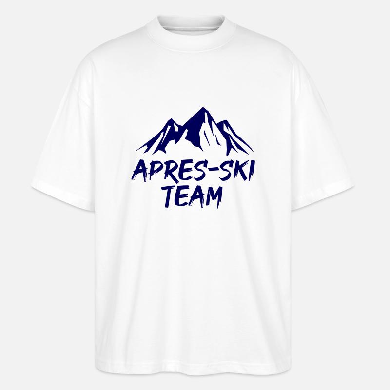 apres ski team - Stanley/Stella Oversized Unisex Bio T-Shirt Blaster 2.0 - Weiß