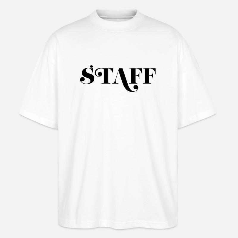 Staff - Stanley/Stella Oversized Unisex Bio T-Shirt Blaster 2.0 - Weiß