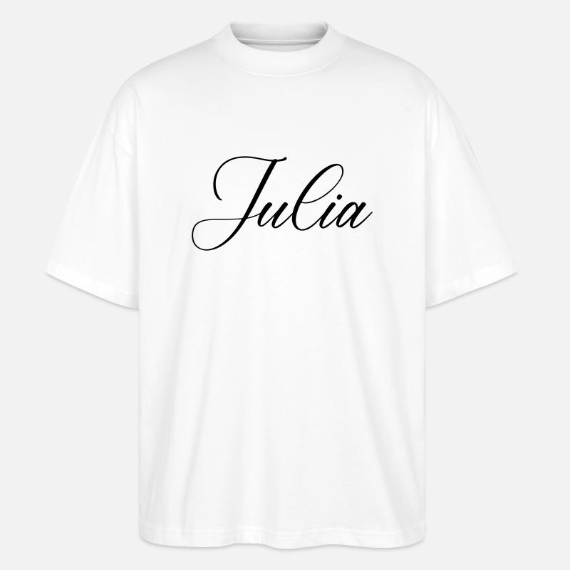 julia name - Stanley/Stella Oversized Unisex Bio T-Shirt Blaster 2.0 - Weiß
