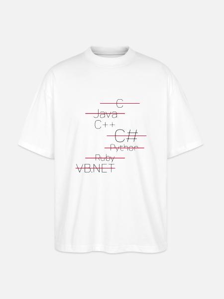 C++ - SIMPLE - Stanley/Stella Oversized Unisex Organic T-shirt Blaster 2.0 - white