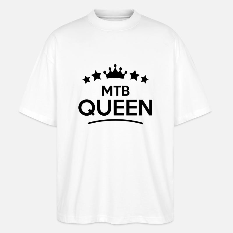 mtb queen stars - Stanley/Stella Oversized Unisex Bio T-Shirt Blaster 2.0 - Weiß