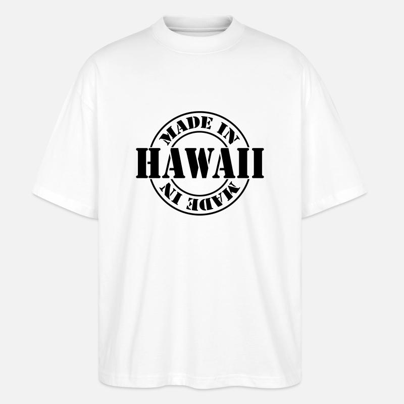 made in hawaii m1k2 - T-shirt bio Blaster 2.0 coupe oversize Stanley/Stella Unisexe - blanc