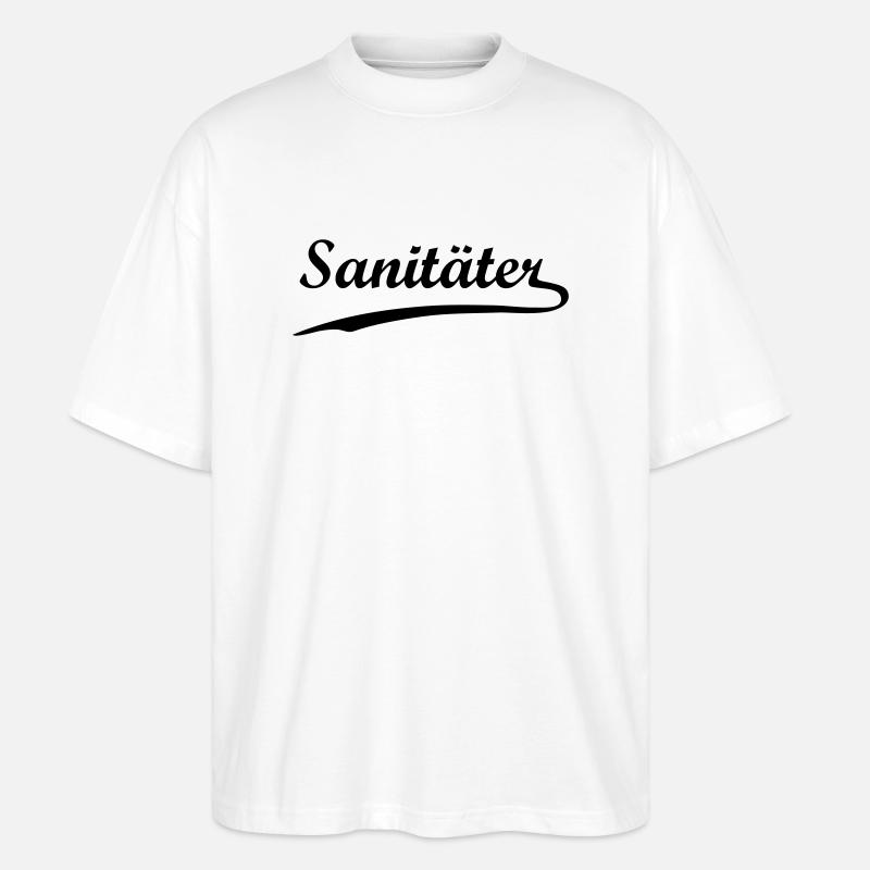Sanitäter - Stanley/Stella Oversized Unisex Bio T-Shirt Blaster 2.0 - Weiß