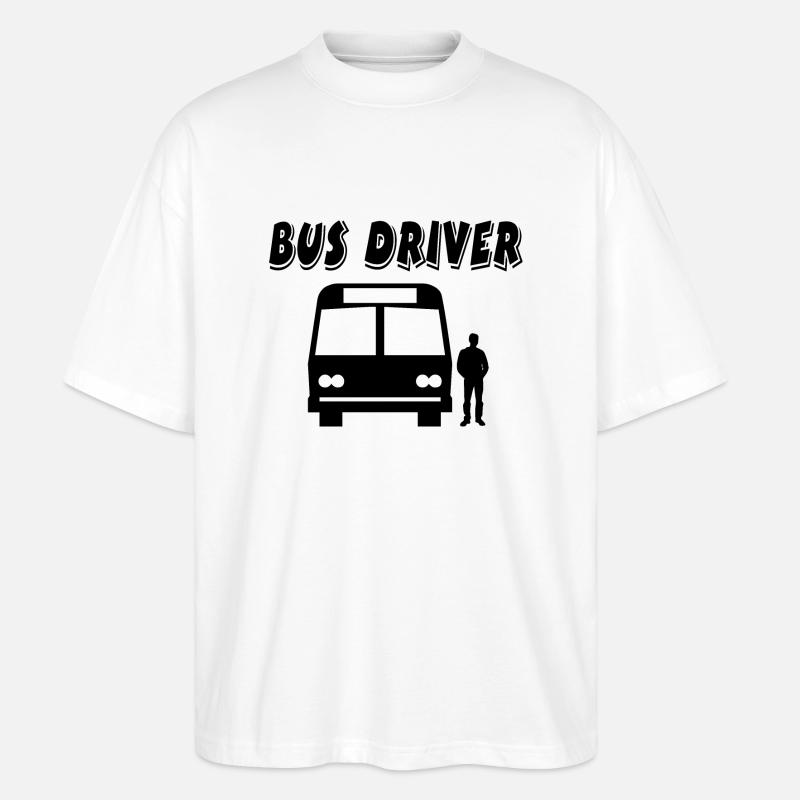 Bus - Stanley/Stella Oversized Unisex Bio T-Shirt Blaster 2.0 - Weiß