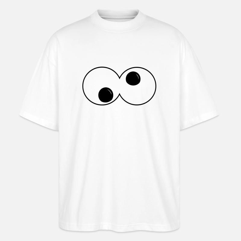Auge - Stanley/Stella Oversized Unisex Bio T-Shirt Blaster 2.0 - Weiß