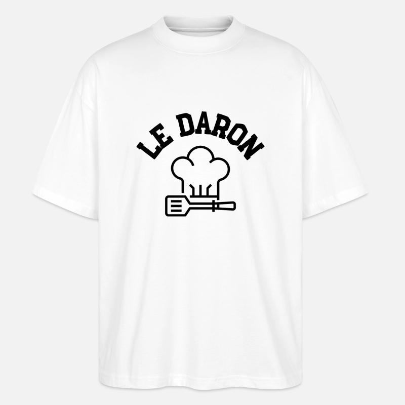Le daron - T-shirt bio Blaster 2.0 coupe oversize Stanley/Stella Unisexe - blanc