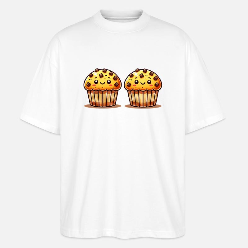muffin 2 - Stanley/Stella Oversized Unisex Bio T-Shirt Blaster 2.0 - Weiß