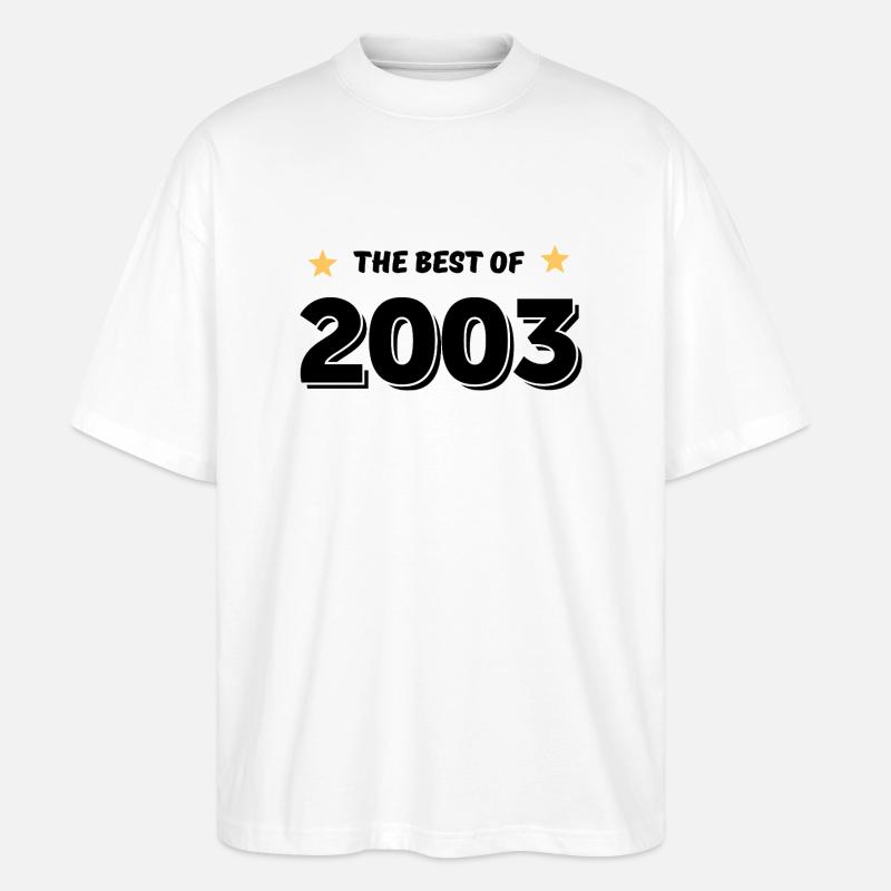 Das Beste aus 2003 - Stanley/Stella Oversized Unisex Bio T-Shirt Blaster 2.0 - Weiß