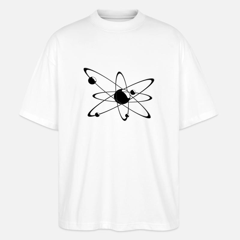 fantastic atom - Stanley/Stella Oversized Unisex Bio T-Shirt Blaster 2.0 - Weiß
