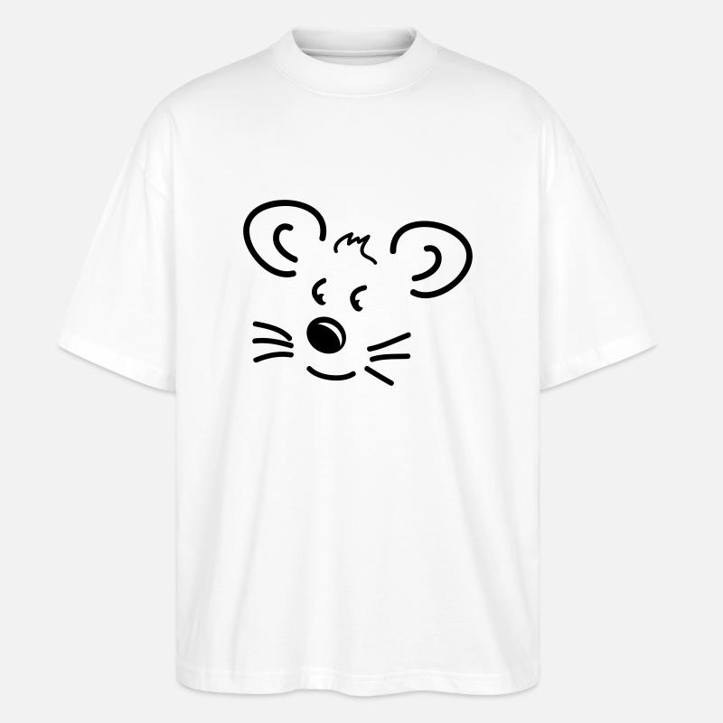 Petite souris - T-shirt bio Blaster 2.0 coupe oversize Stanley/Stella Unisexe - blanc