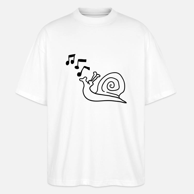 whistling_snail - Stanley/Stella Oversized Unisex Bio T-Shirt Blaster 2.0 - Weiß