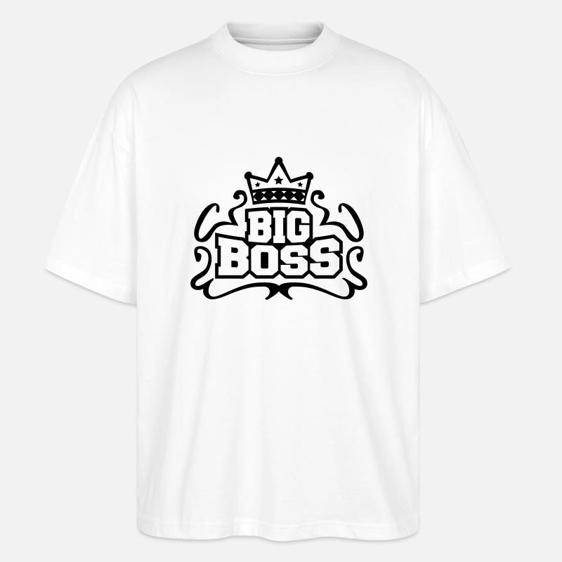 big_boss_design_p1 - Stanley/Stella Oversized Unisex Bio T-Shirt Blaster 2.0 - Weiß