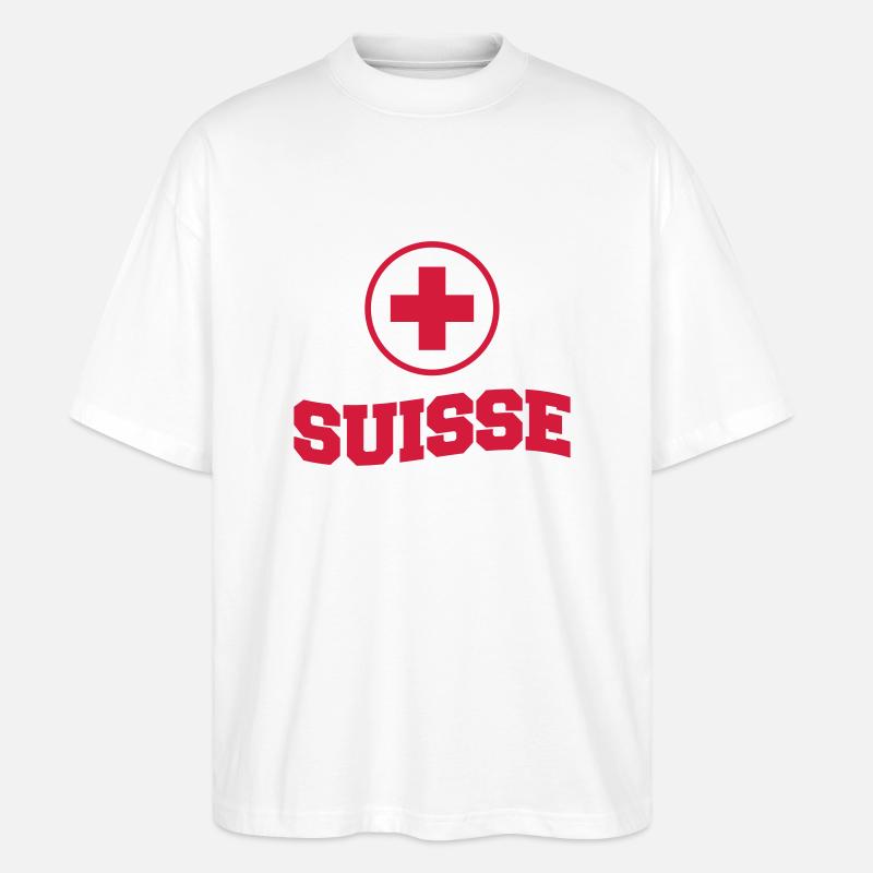 Suisse - Stanley/Stella Oversized Unisex Bio T-Shirt Blaster 2.0 - Weiß