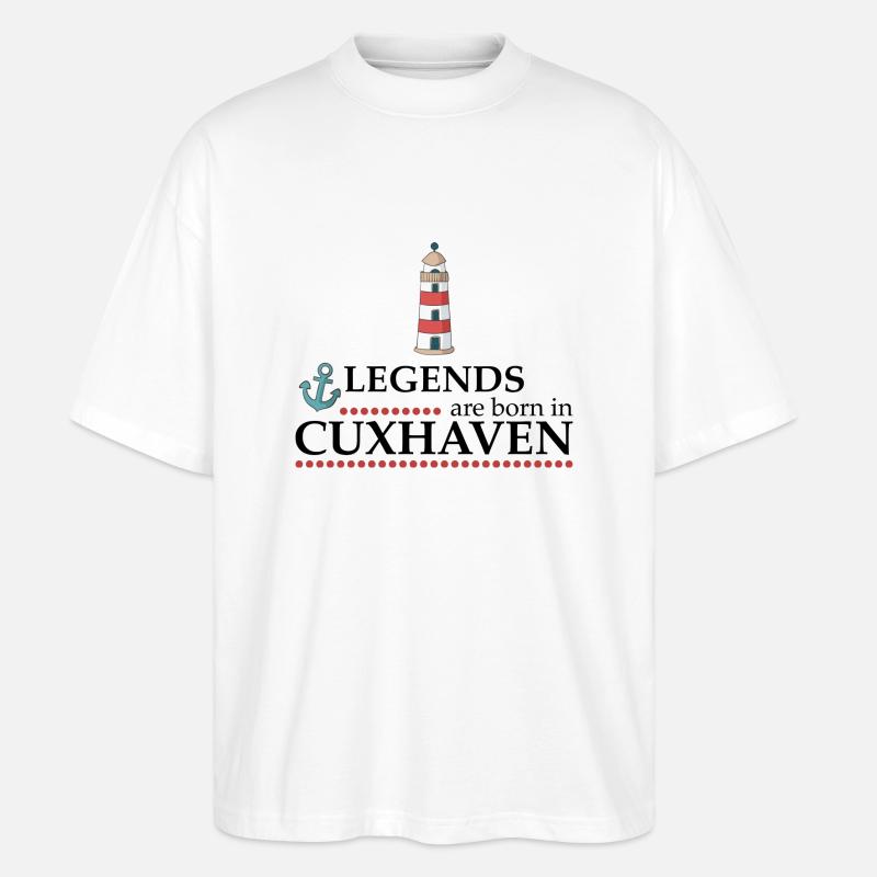 Cuxhaven - Stanley/Stella Oversized Unisex Bio T-Shirt Blaster 2.0 - Weiß