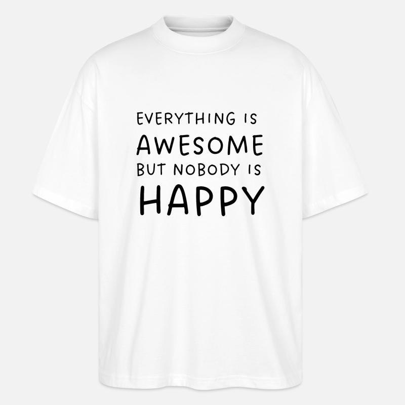 EVERYTHING IS - Stanley/Stella Oversized Unisex Organic T-shirt Blaster 2.0 - white