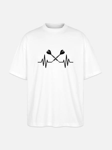 Darts logo - Stanley/Stella Oversized Unisex Organic T-shirt Blaster 2.0 - white