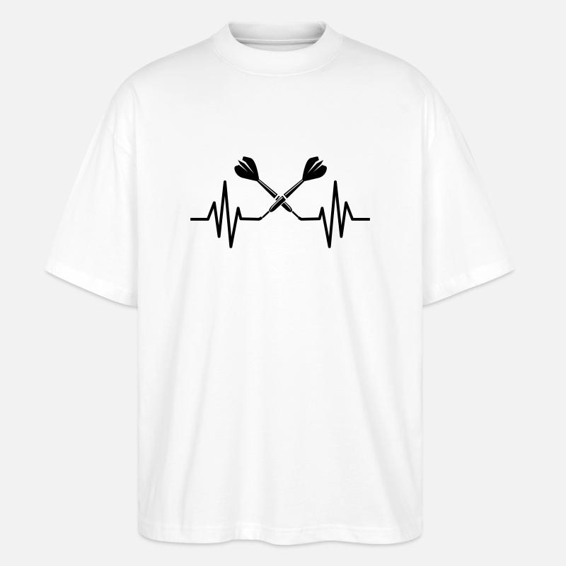 Logo de fléchettes - T-shirt bio Blaster 2.0 coupe oversize Stanley/Stella Unisexe - blanc