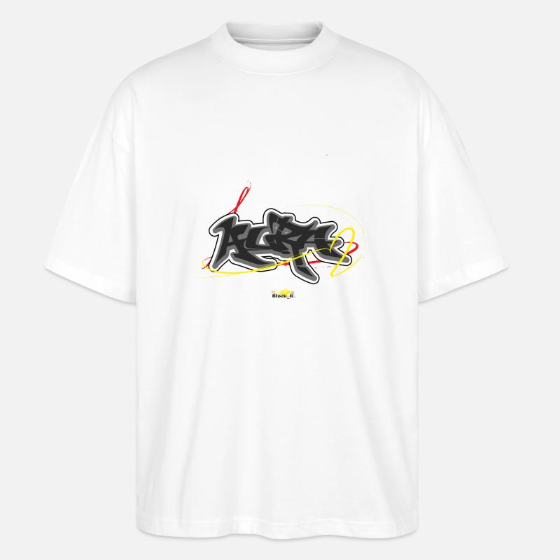 Aura Graffiti - T-shirt bio Blaster 2.0 coupe oversize Stanley/Stella Unisexe - blanc