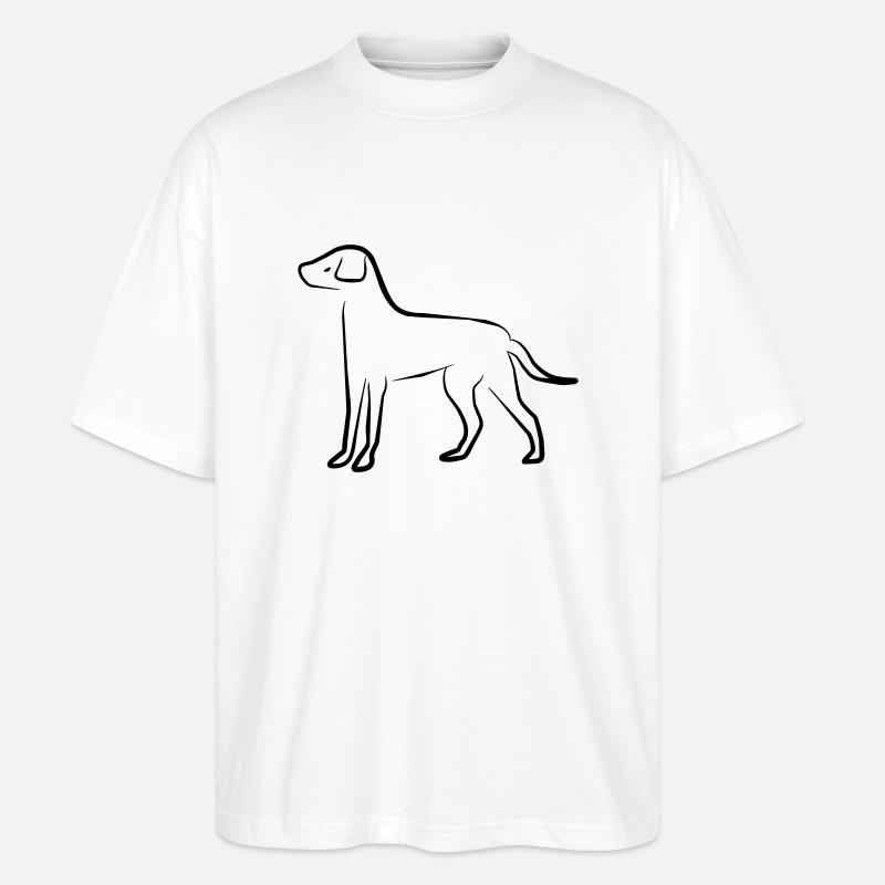 Hund - Stanley/Stella Oversized Unisex Bio T-Shirt Blaster 2.0 - Weiß