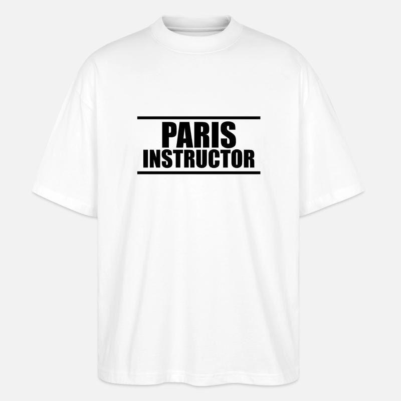 Paris Instructor - T-shirt bio Blaster 2.0 coupe oversize Stanley/Stella Unisexe - blanc
