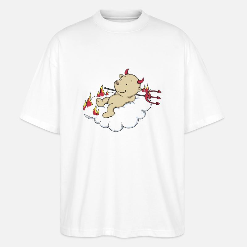 Engel_Teufel03 - T-shirt bio Blaster 2.0 coupe oversize Stanley/Stella Unisexe - blanc