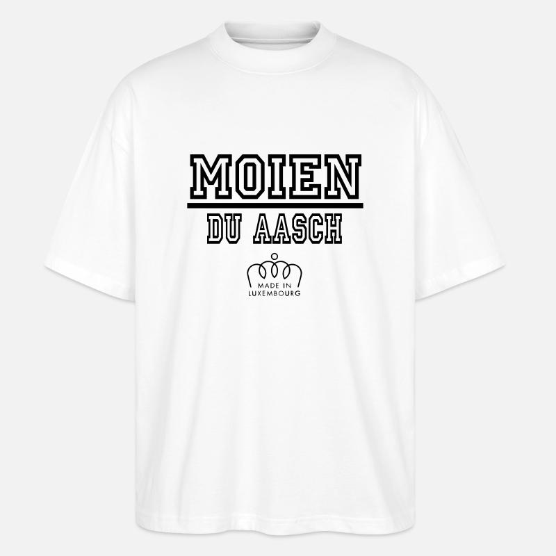 moien - Stanley/Stella Oversized Unisex Bio T-Shirt Blaster 2.0 - Weiß
