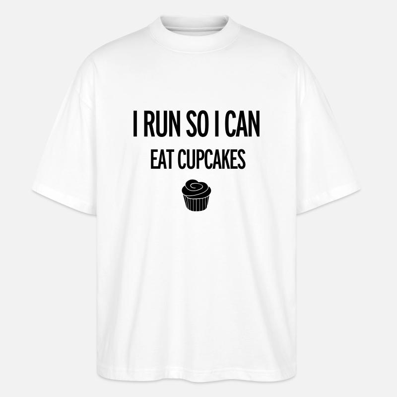 Cupcakes - Stanley/Stella Oversized Unisex Bio T-Shirt Blaster 2.0 - Weiß
