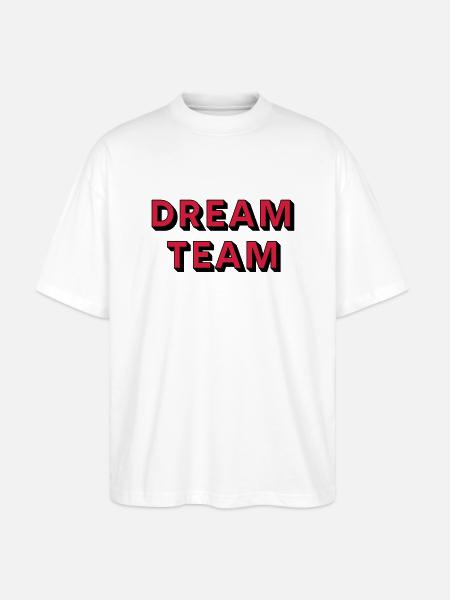 DREAMTEAM - Stanley/Stella Oversized Unisex Organic T-shirt Blaster 2.0 - white