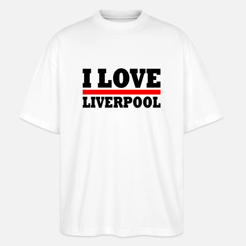 Liverpool - Stanley/Stella Oversized Unisex Bio T-Shirt Blaster 2.0 - Weiß