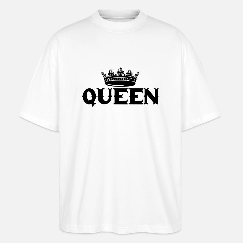 queen - Stanley/Stella Oversized Unisex Bio T-Shirt Blaster 2.0 - Weiß