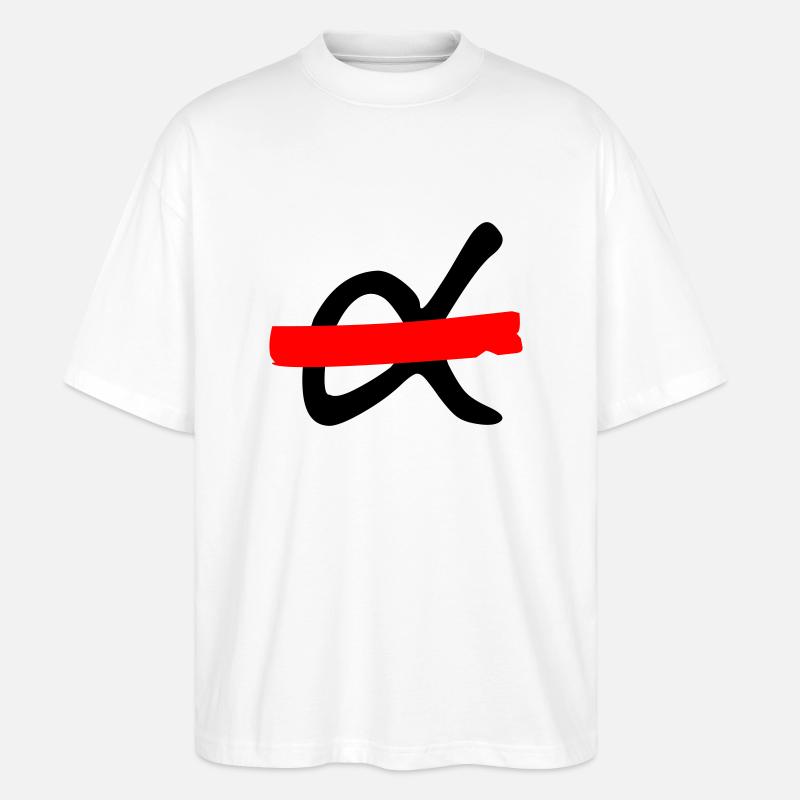KEIN Macho-Logo - Stanley/Stella Oversized Unisex Bio T-Shirt Blaster 2.0 - Weiß