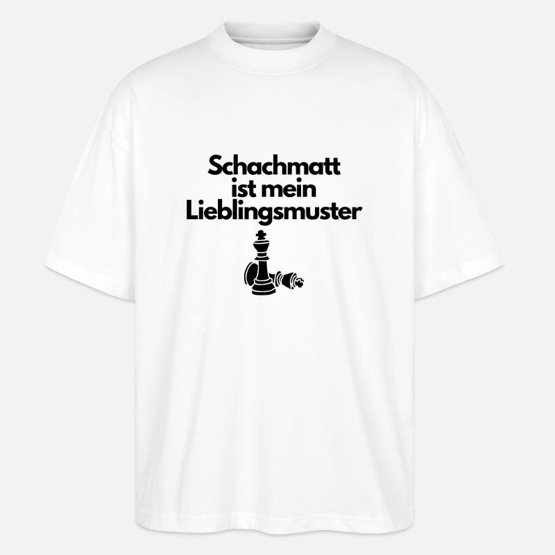 Schachmatt - Stanley/Stella Oversized Unisex Bio T-Shirt Blaster 2.0 - Weiß