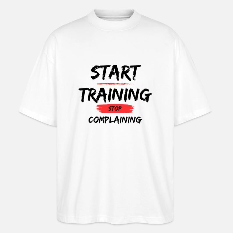 Start Training - Stanley/Stella Oversized Unisex Bio T-Shirt Blaster 2.0 - Weiß