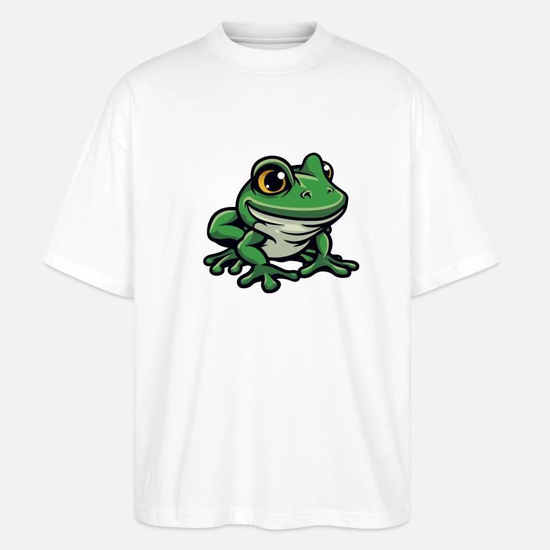frosch - Stanley/Stella Oversized Unisex Bio T-Shirt Blaster 2.0 - Weiß