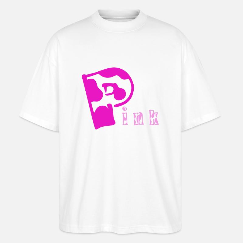 Pink - Stanley/Stella Oversized Unisex Bio T-Shirt Blaster 2.0 - Weiß