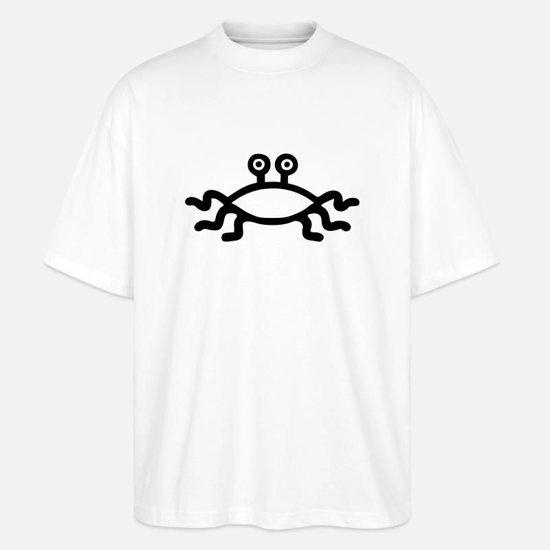 Flying Spaghetti Monster - Stanley/Stella Oversized Unisex Bio T-Shirt Blaster 2.0 - Weiß