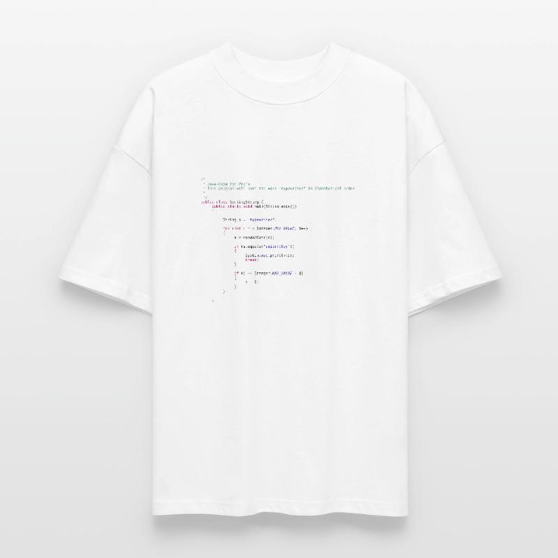 code Java drôle pour trier T-shirt bio Blaster 2.0 coupe oversize Stanley/Stella Unisexe