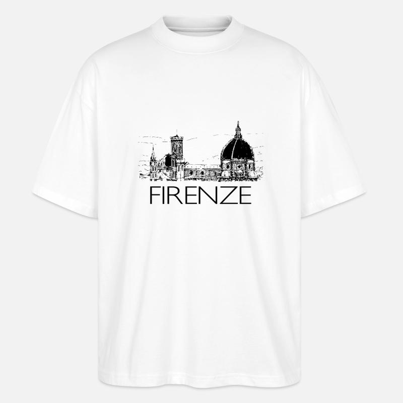 firenze - Stanley/Stella Oversized Unisex Bio T-Shirt Blaster 2.0 - Weiß