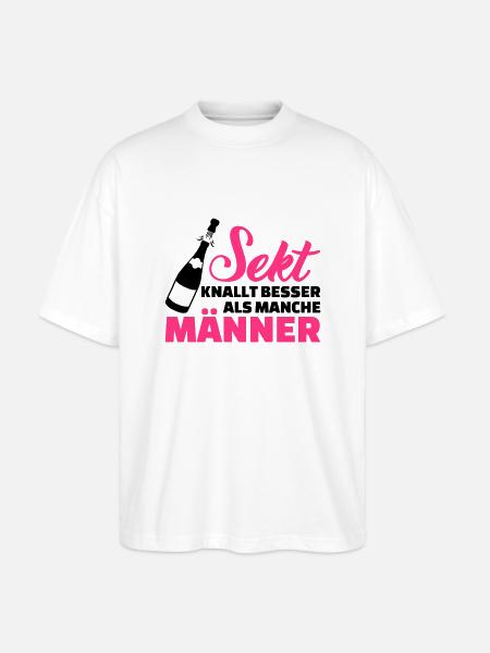 Sekt - Stanley/Stella Oversized Unisex Bio T-Shirt Blaster 2.0 - Weiß