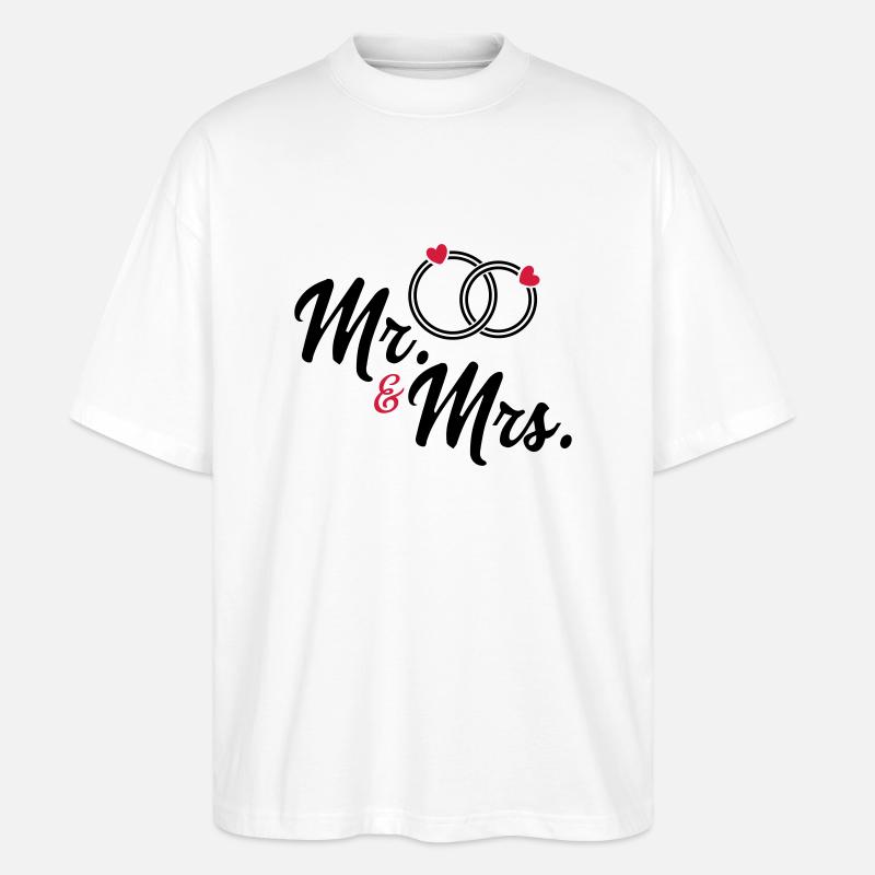 Ehepaar - Stanley/Stella Oversized Unisex Bio T-Shirt Blaster 2.0 - Weiß