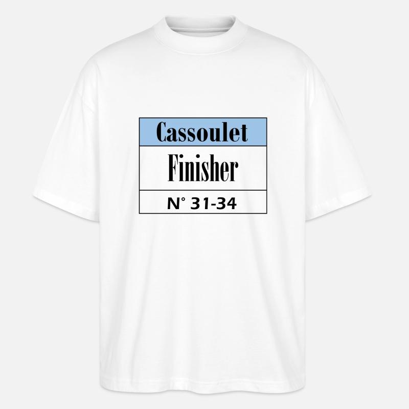 Cassoulet Finisher Languedoc - Stanley/Stella Oversized Unisex Bio T-Shirt Blaster 2.0 - Weiß