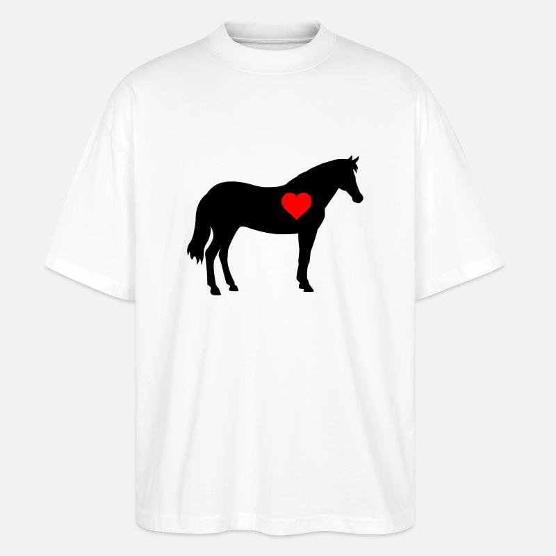 Cheval - T-shirt bio Blaster 2.0 coupe oversize Stanley/Stella Unisexe - blanc