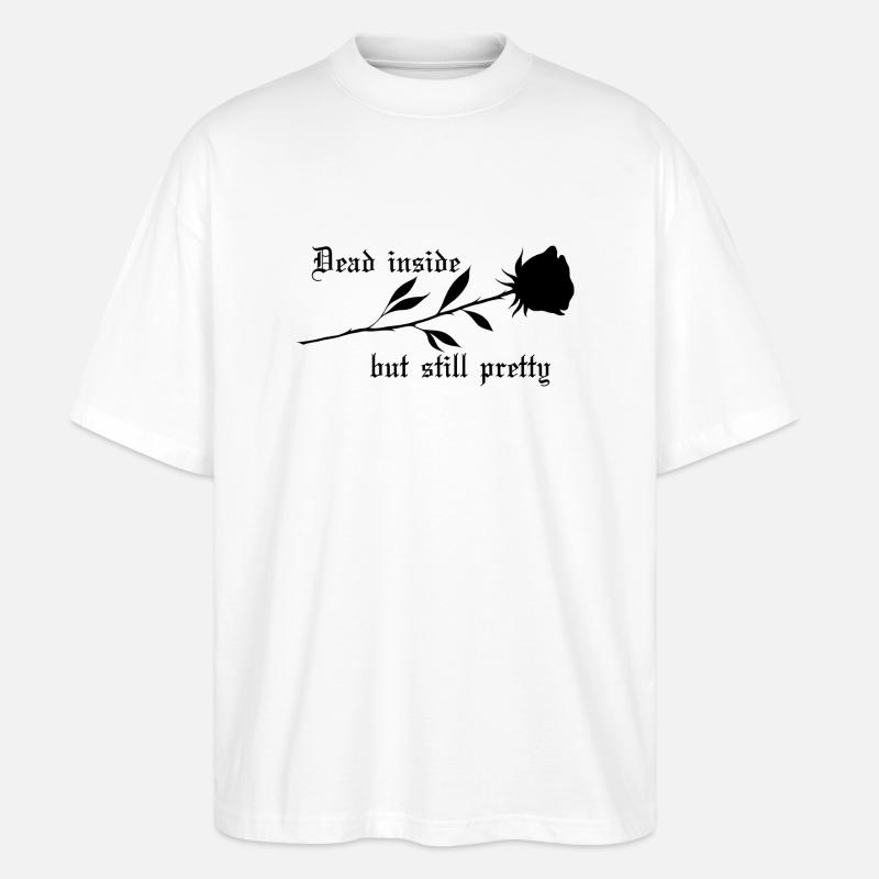 Dead Inside Rose - Stanley/Stella Oversized Unisex Bio T-Shirt Blaster 2.0 - Weiß