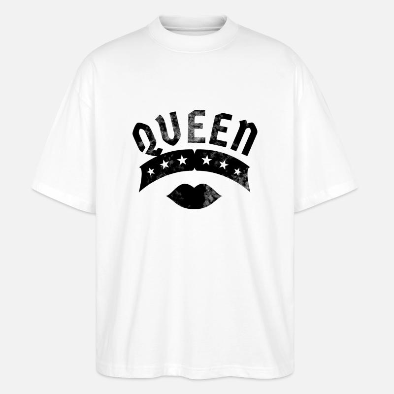 Queen - Stanley/Stella Oversized Unisex Bio T-Shirt Blaster 2.0 - Weiß