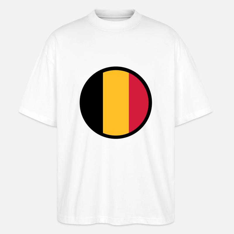 Im Zeichen von Belgien - Stanley/Stella Oversized Unisex Bio T-Shirt Blaster 2.0 - Weiß
