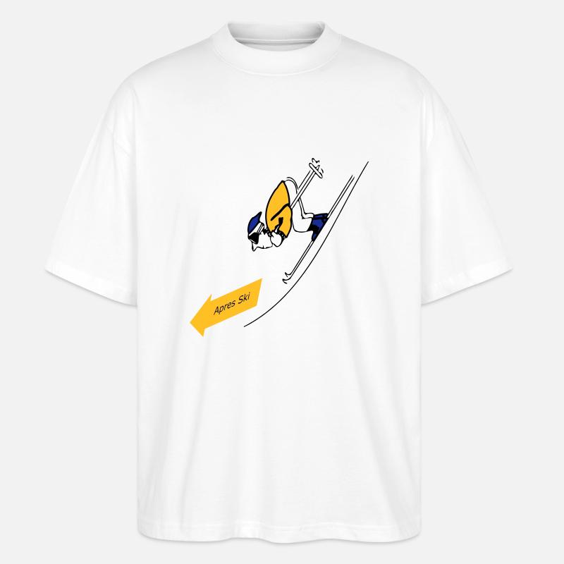 "Apres ski" by Claudia-Moda - Stanley/Stella Oversized Unisex Organic T-shirt Blaster 2.0 - white