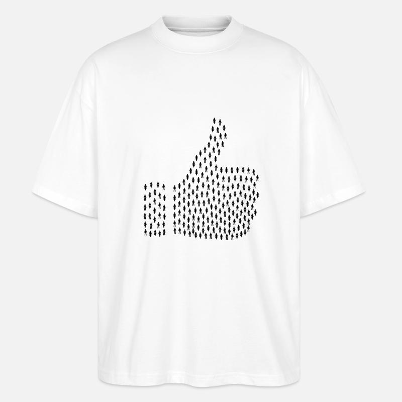 Like - Stanley/Stella Oversized Unisex Bio T-Shirt Blaster 2.0 - Weiß